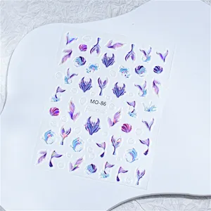 Laser Ocean Nail Stickers