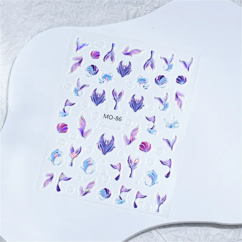 Laser Ocean Nail Stickers